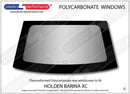 ポリカーボネート ウインドウキット｜Holden Barina XC - 3dr Hatchback