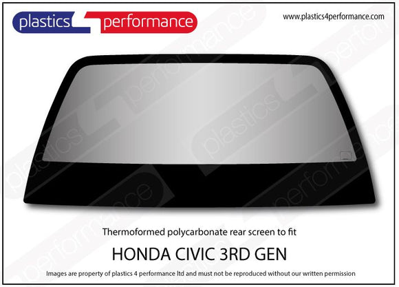 ポリカーボネート ウインドウキット｜ホンダ Civic AG/ AH - 3dr Hatchback