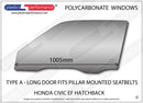 ポリカーボネート ウインドウキット｜ホンダ Civic EF - 3dr Hatchback