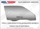 ポリカーボネート ウインドウキット｜ホンダ Civic EF - 3dr Hatchback