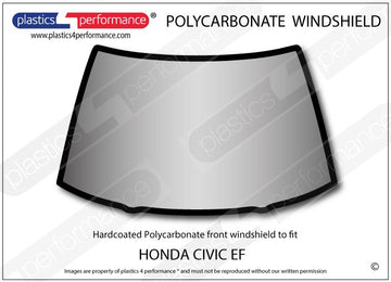 ポリカーボネート フロントウインドスクリーン｜ホンダ Civic EF - 3dr Hatchback