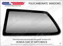 ポリカーボネート ウインドウキット｜ホンダ Civic EF - 3dr Hatchback