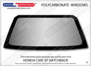 ポリカーボネート ウインドウキット｜ホンダ Civic EF - 3dr Hatchback