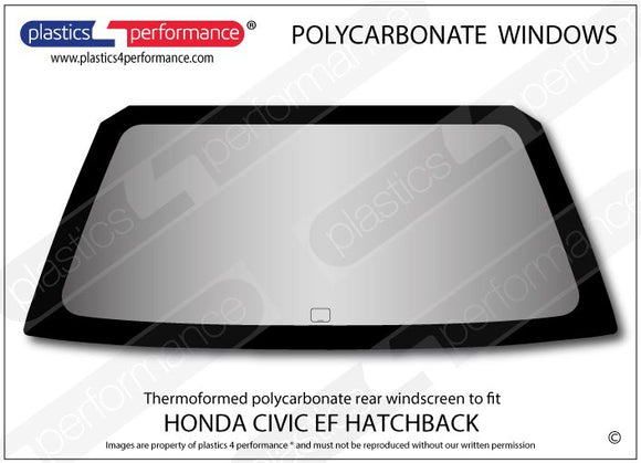 ポリカーボネート ウインドウキット｜ホンダ Civic EF - 3dr Hatchback