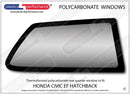 ポリカーボネート ウインドウキット｜ホンダ Civic EF - 3dr Hatchback
