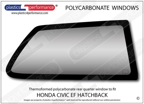 ポリカーボネート ウインドウキット｜ホンダ Civic EF - 3dr Hatchback