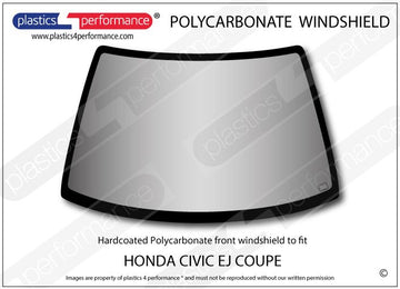 ポリカーボネート フロントウインドスクリーン｜ホンダ Civic EJ - Coupe