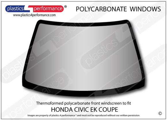 ポリカーボネート フロントウインドスクリーン｜ホンダ Civic EK /EJ6/7/8 - Coupe