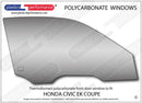 ポリカーボネート ウインドウキット｜ホンダ Civic EK /EJ6/7/8 - Coupe