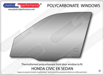 ポリカーボネート ウインドウキット｜ホンダ Civic EK - 4dr Sedan