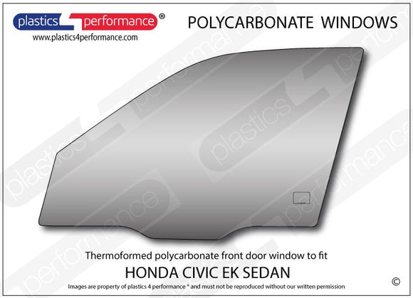 ポリカーボネート ウインドウキット｜ホンダ Civic EK - 4dr Sedan