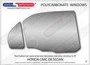 ポリカーボネート ウインドウキット｜ホンダ Civic EK - 4dr Sedan