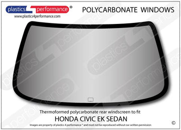 ポリカーボネート リアウインドウ｜ホンダ Civic EK - 4dr Sedan