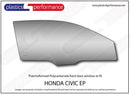 ポリカーボネート 右フロントドアウインドウ｜ホンダ Civic EP - 3dr Hatchback