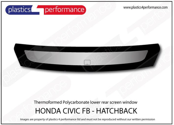 ポリカーボネート ウインドウキット｜ホンダ Civic FB - 5dr Hatchback