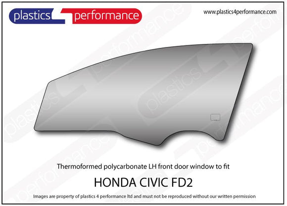ポリカーボネート ウインドウキット｜ホンダ Civic Type R FD2 - Sedan