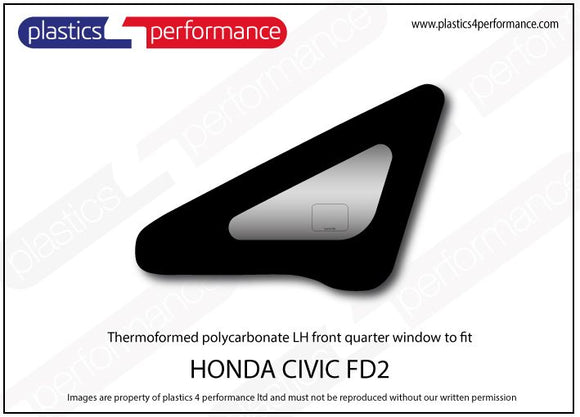 ポリカーボネート ウインドウキット｜ホンダ Civic Type R FD2 - Sedan