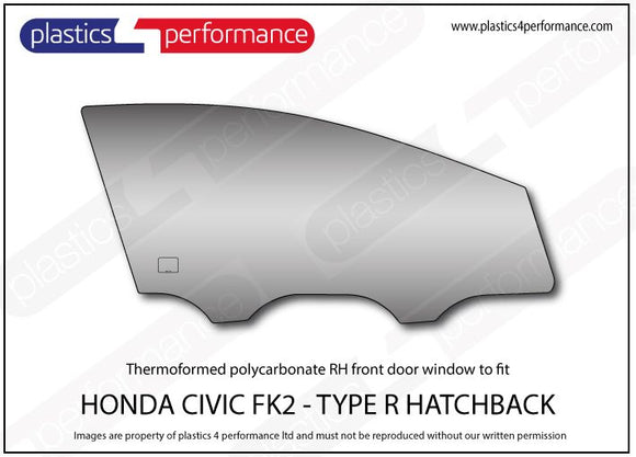 ポリカーボネート ウインドウキット｜ホンダ Civic Type R FK2 - 5dr Hatchback
