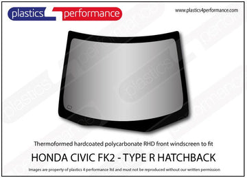ポリカーボネート フロントウインドスクリーン｜Honda Civic Type R FK2 - 5dr Hatchback