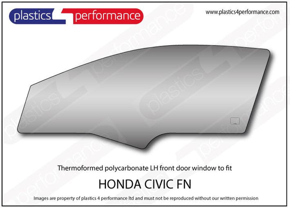 ポリカーボネート ウインドウキット｜ホンダ Civic FN - 3dr Hatchback