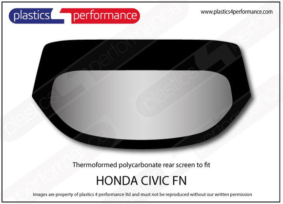 ポリカーボネート ウインドウキット｜ホンダ Civic FN - 3dr Hatchback
