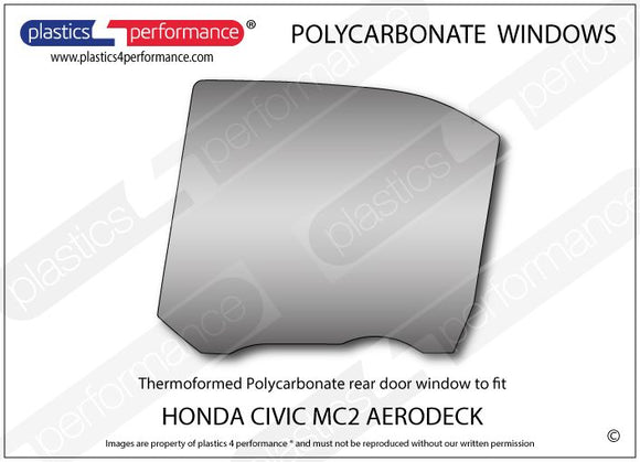 ポリカーボネート ウインドウキット｜ホンダ Civic MC2 Aerodeck