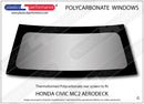 ポリカーボネート ウインドウキット｜ホンダ Civic MC2 Aerodeck