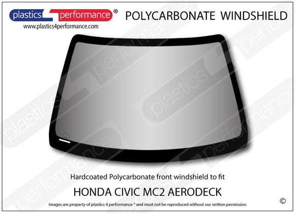 ポリカーボネート フロントウインドスクリーン｜ホンダ Civic MC2 Aerodeck