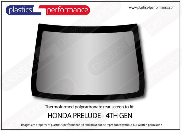 ポリカーボネート リアウインドウ｜ホンダ Prelude - 4th Generation