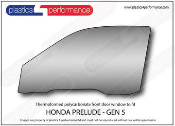 ポリカーボネート ウインドウキット｜ホンダ Prelude - 5th Generation