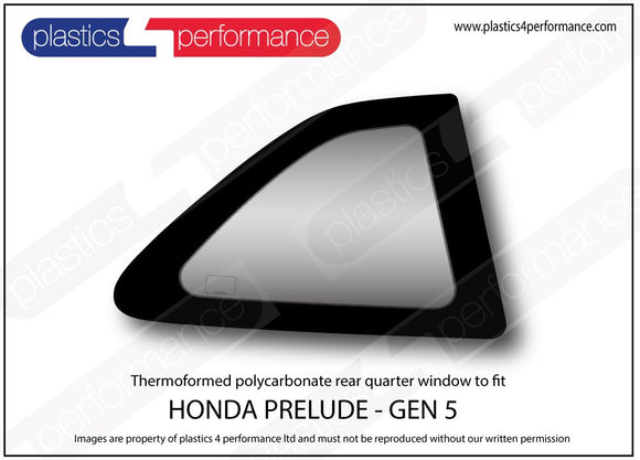 ポリカーボネート ウインドウキット｜ホンダ Prelude - 5th Generation