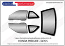 ポリカーボネート ウインドウキット｜ホンダ Prelude - 5th Generation