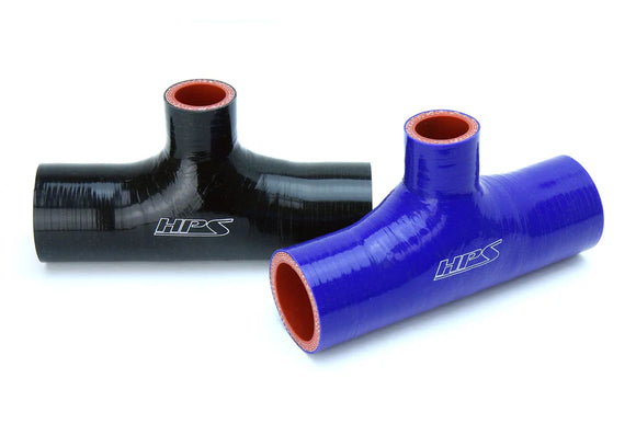 HPS シリコンTホースカプラー 分岐付き 25.4mmポート (1inch) 高耐熱4層補強 Silicone T Hose Coupler