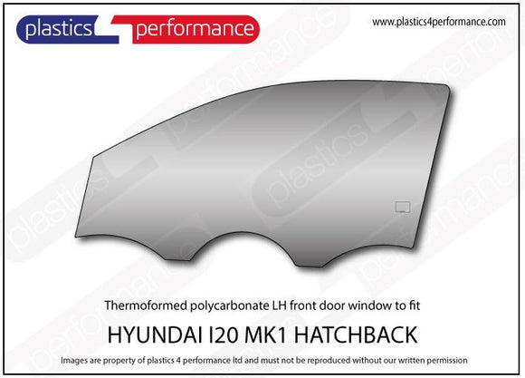 i20 MK1 PB - 3dr Hatchback ポリカーボネート ウインドウキット｜Hyundai i20 MK1 PB - 3dr Hatchback 写真2