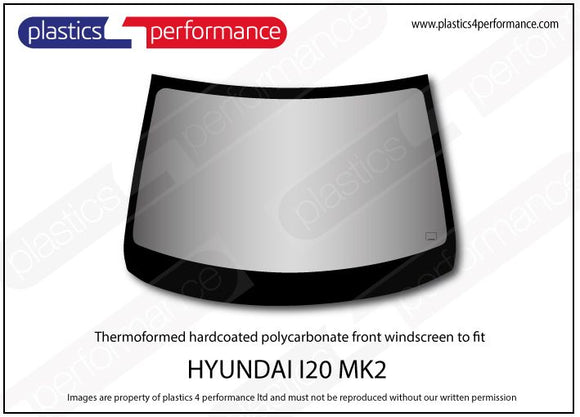 i20 MK2 GB - 5dr Hatchback ポリカーボネート フロントウインドスクリーン｜Hyundai i20 MK2 GB - 5dr Hatchback 写真1