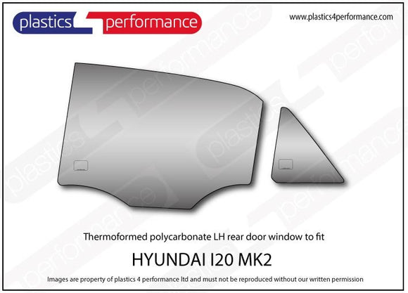 i20 MK2 GB - 5dr Hatchback ポリカーボネート ウインドウキット｜Hyundai i20 MK2 GB - 5dr Hatchback 写真3