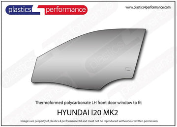i20 MK2 GB - 5dr Hatchback ポリカーボネート ウインドウキット｜Hyundai i20 MK2 GB - 5dr Hatchback 写真2