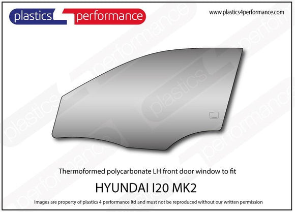 i20 MK2 GB - 5dr Hatchback ポリカーボネート ウインドウキット｜Hyundai i20 MK2 GB - 5dr Hatchback 写真2