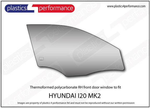 i20 MK2 GB - 5dr Hatchback ポリカーボネート ウインドウキット｜Hyundai i20 MK2 GB - 5dr Hatchback 写真6