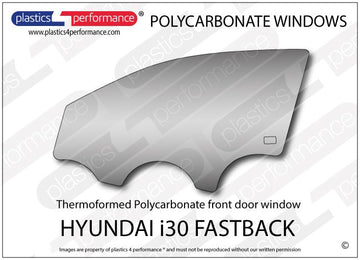 i30 MK3 PD (N Performance) - 5dr Fastback ポリカーボネート 左フロントドアウインドウ｜Hyundai i30 MK3 PD (N Performance) - 5dr Fastback 写真1