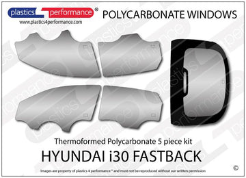 i30 MK3 PD (N Performance) - 5dr Fastback ポリカーボネート ウインドウキット｜Hyundai i30 MK3 PD (N Performance) - 5dr Fastback 写真1