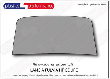 ポリカーボネート リアウインドウ｜Lancia Fulvia HF