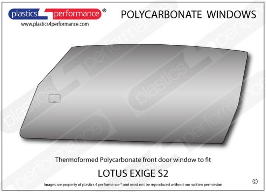 ポリカーボネート サイドウィンドウ（ドア）｜Lotus Exige S2