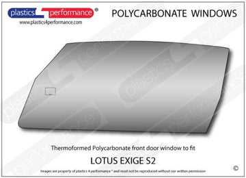 ポリカーボネート サイドウィンドウ（ドア）｜Lotus Exige S2