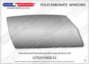 ポリカーボネート サイドウィンドウ（ドア）｜Lotus Exige S2-2