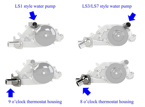 HPS シリコンラジエーターホースキット Nissan 240SX LSスワップ用 (LS1ウォーターポンプ / 9時サーモ / SR20DETラジエーター)