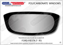 ポリカーボネート リアウインドウ｜Ford Fiesta MK7 R5（2013年〜現在） 1