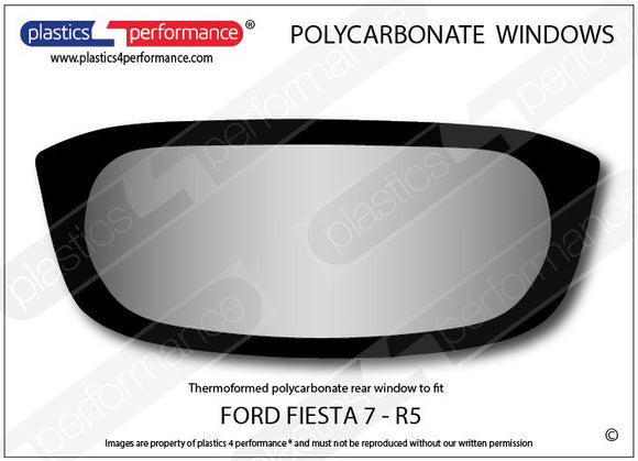 ポリカーボネート リアウインドウ｜Ford Fiesta MK7 R5（2013年〜現在） 1