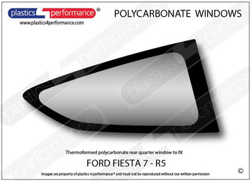 ポリカーボネート 右リアクォーターウインドウ｜Ford Fiesta MK7 R5（2013年〜現在） 1