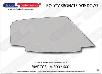 ポリカーボネート 右フロントドアウインドウ｜Marcos LM500/ 600